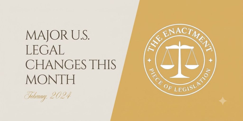 Major U.S. Legal Changes This Month